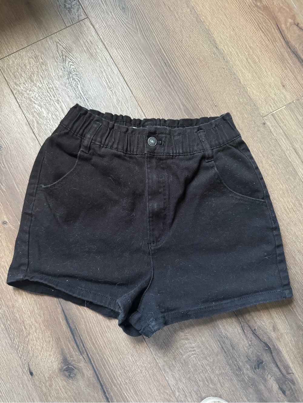 Highway Jeans Black High Waist Women Shorts